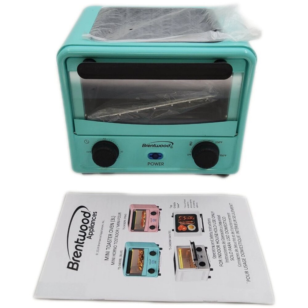 Brentwood 101-Oz. (3 L) 500-Watt Stainless Steel Mini Toaster Oven New in Box​​ - Picture 6 of 8